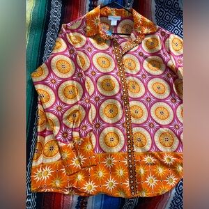 House of Harlow long sleeve vibrant top size Large